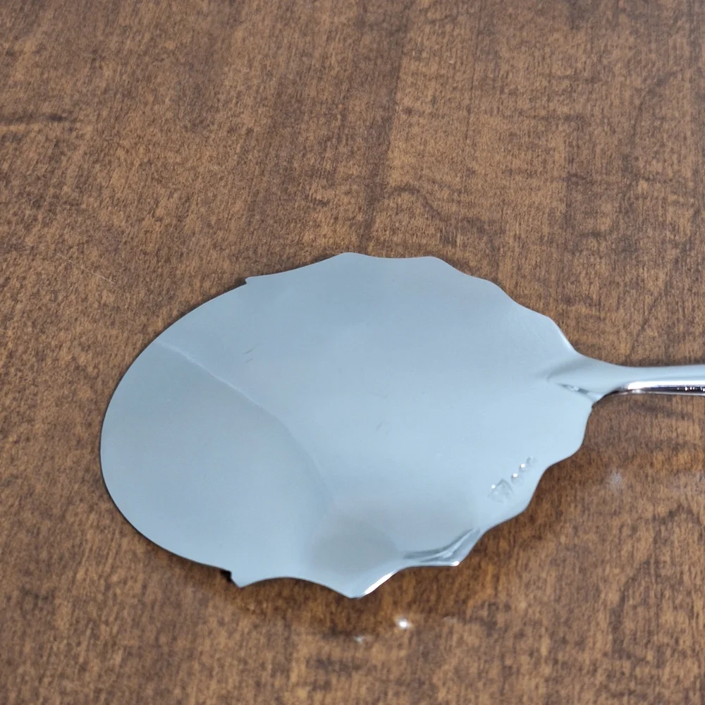Vtg Sheffield Floraine SS Spoon Server Blue Floral Porcelain Handle England Box